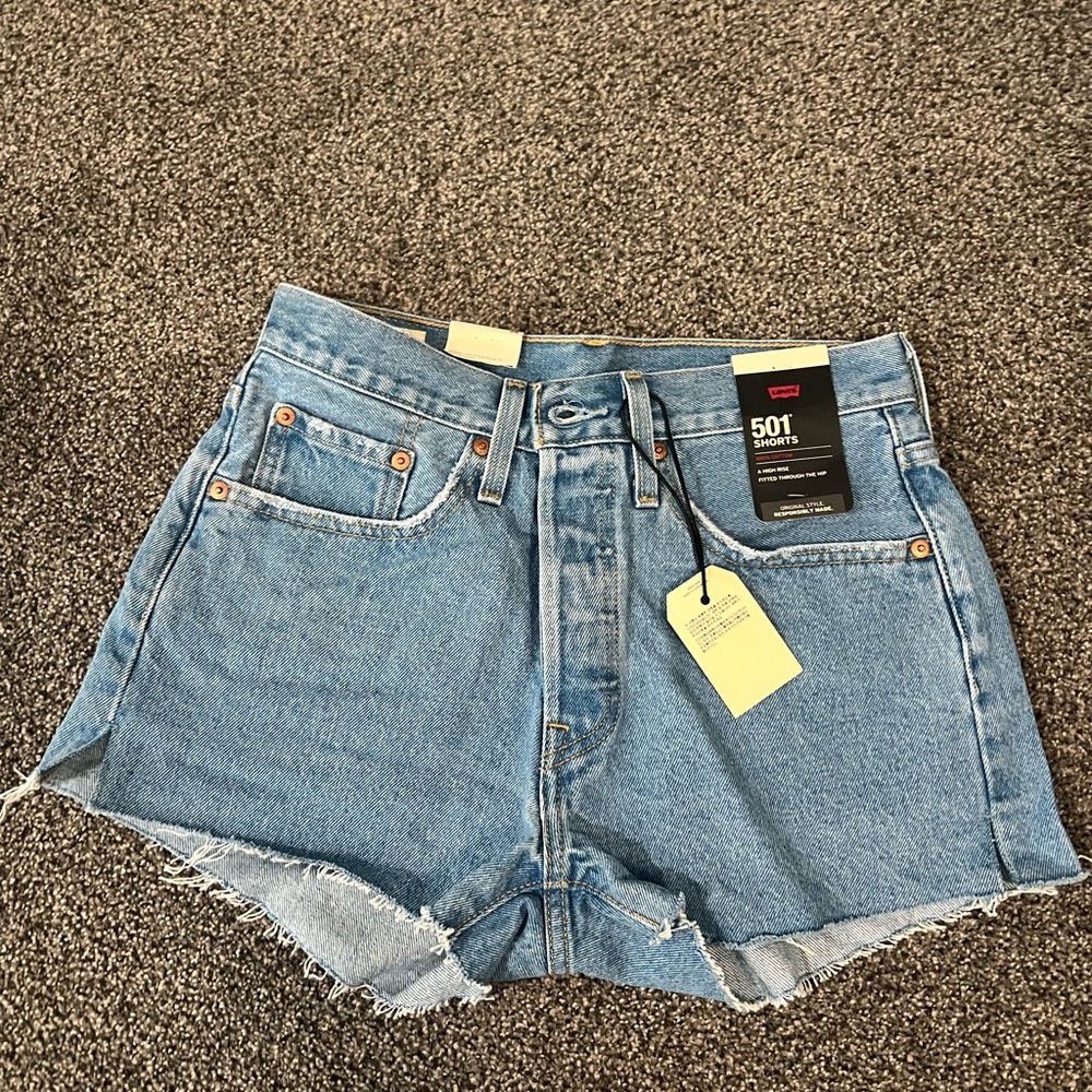 Levi's Light Blue Jean Shorts for Women